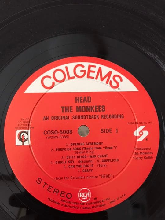 MONKEES/HEAD USオリジナル　銀箔ジャケ