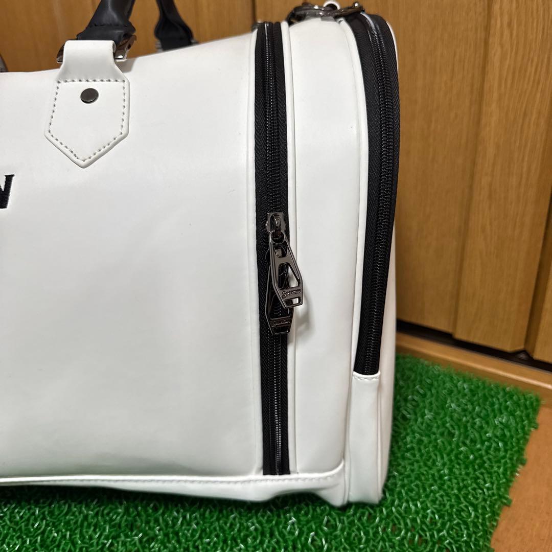 【美品】スリクソン ボストンバッグ GGB-S164 ホワイト シューズ収納可