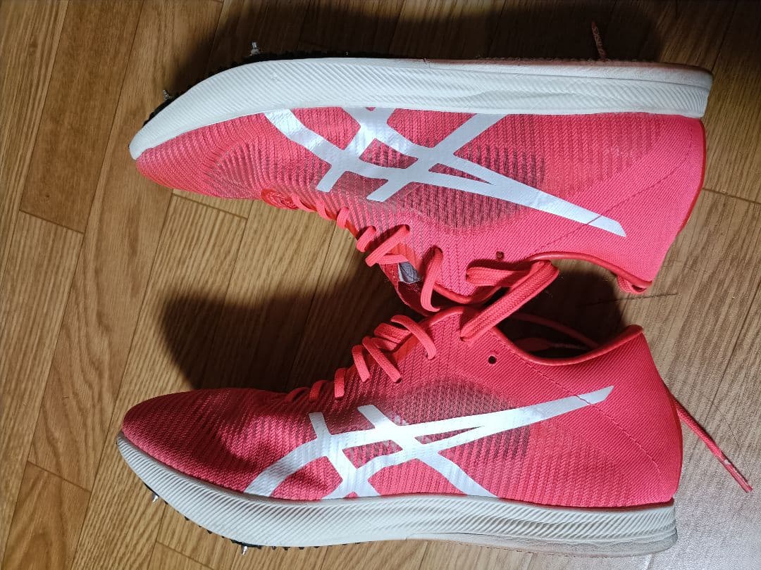 asics COSMORACER LD 陸上スパイクシューズ　赤　25　女　美品