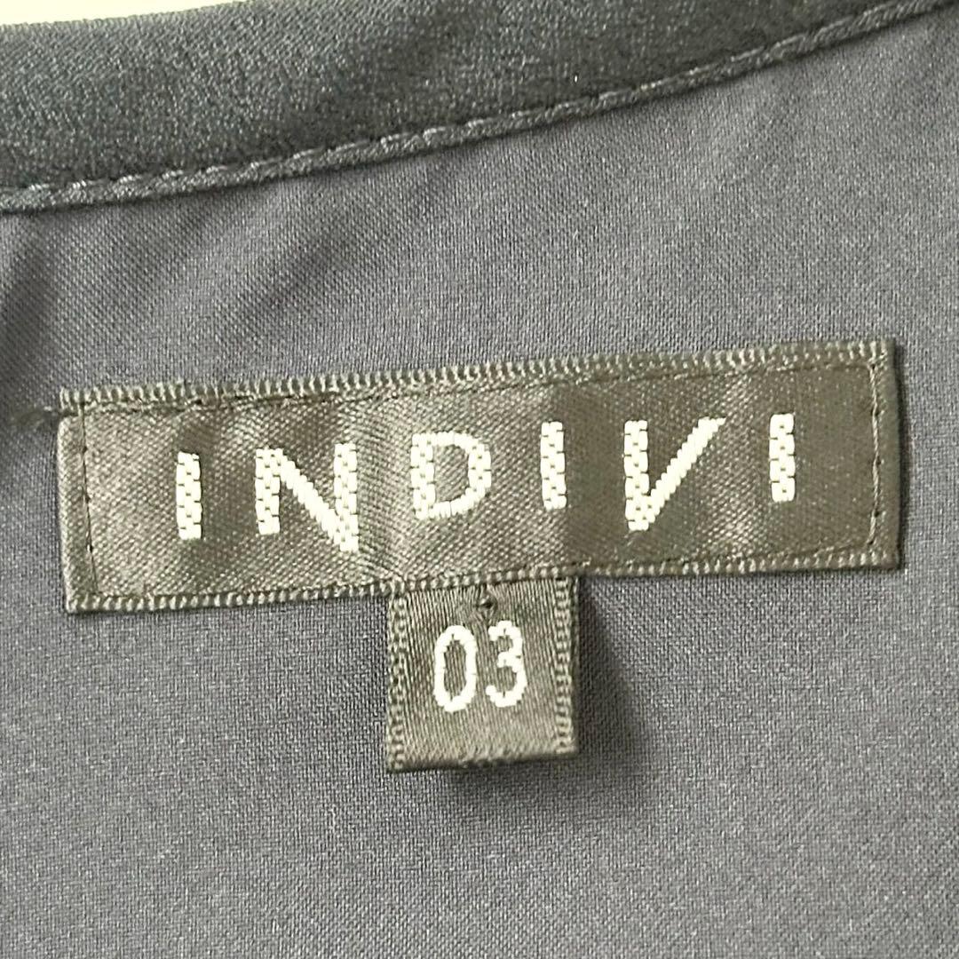 極美品❤️24SS INDIVI インディヴィ　アコーディオンプリーツワンピース