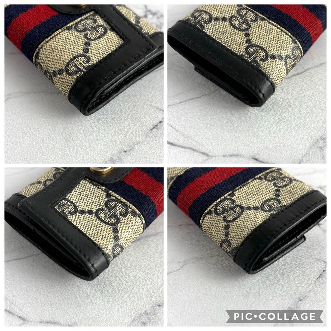 【希少】GUCCI オールドグッチ キーケース GGスプリーム シェリーライン