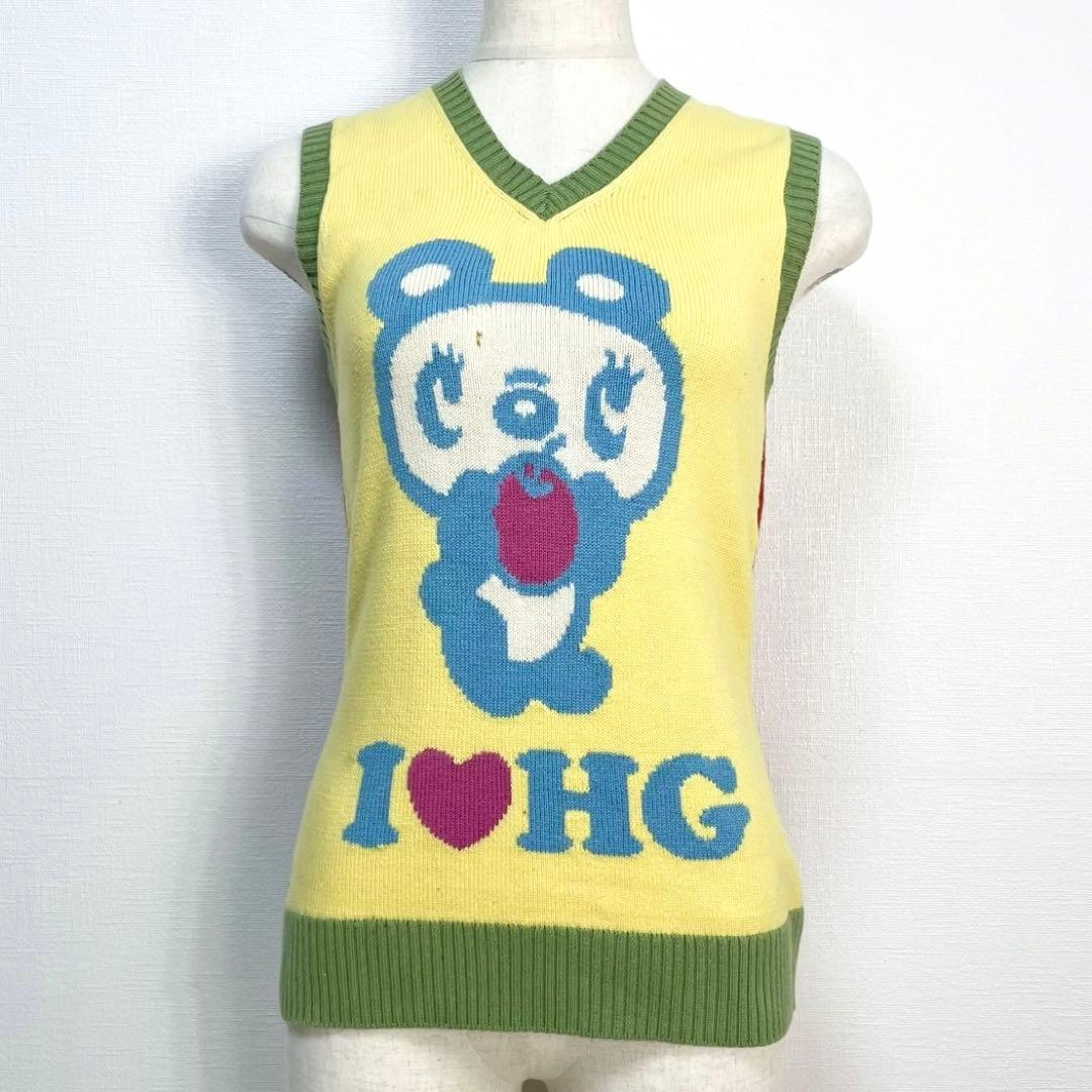 y2k✨️ 90s 激レア HYSTERIC GLAMOUR パンダ ロゴ ベスト