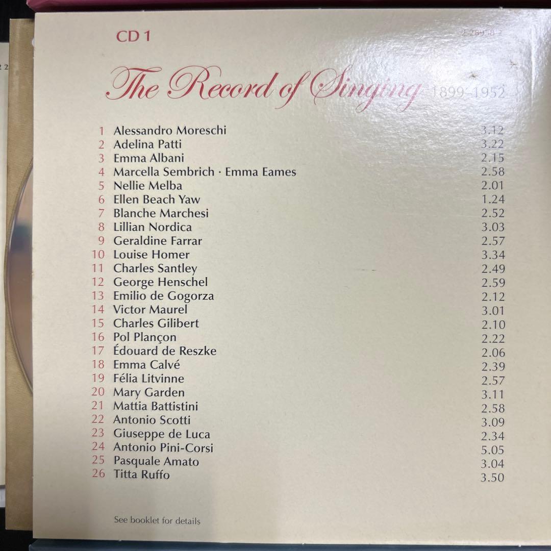 The Record of Singing 10CDセット