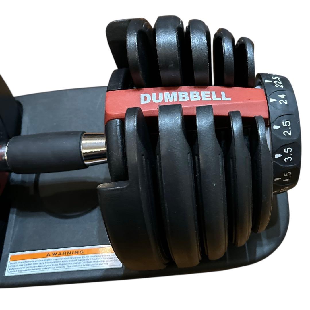 美品 DUMBELL① ダンベル 可変式 24kg TOPFILM