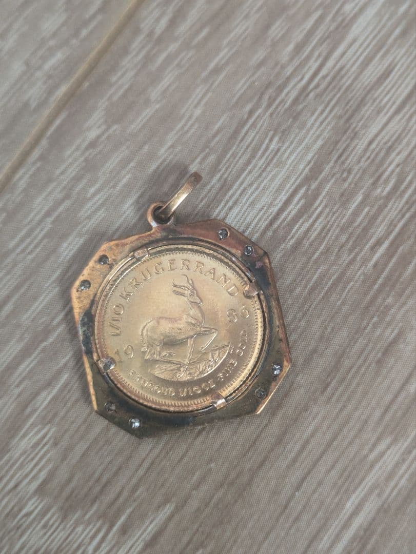 クルーガーランド　金貨　1/10oz　装飾付
