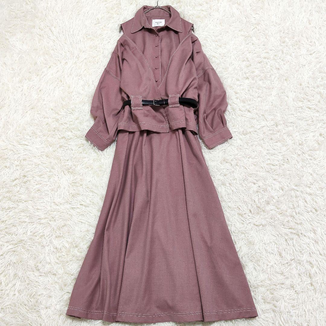 826 アメリヴィンテージ GENTLEWOMAN OVERLAP DRESS