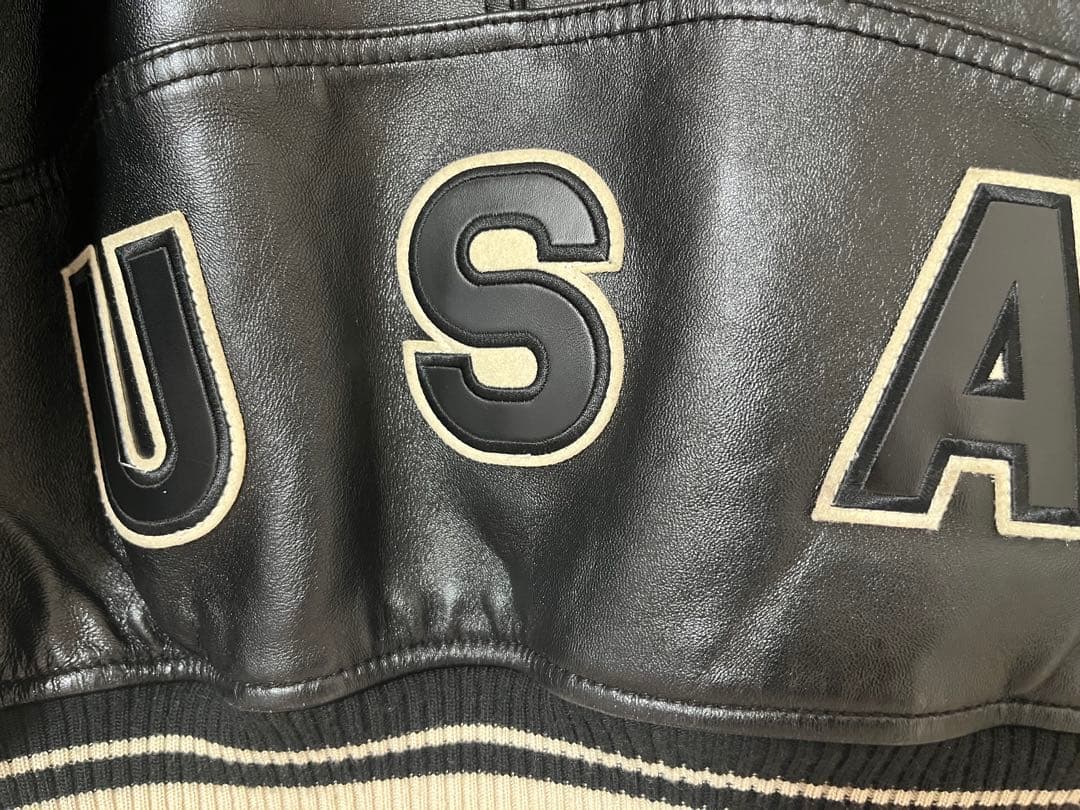 AVIREX VARSITY JACKET 6181032 羊革 S