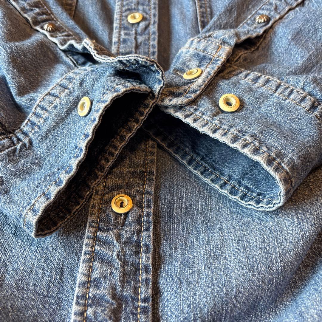 スローブイエナ　LE DENIM ライトオンスBDUデニムシャツ