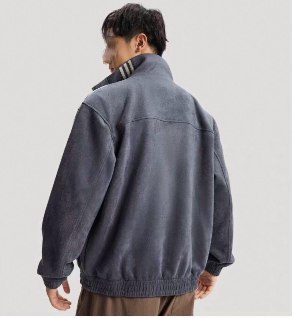 即日発送海外限定adidas Originalsスエード トラックジャケット L