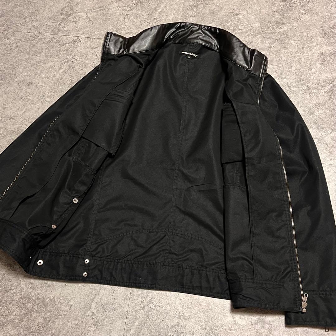 archive y2k semantic design　ライダース　黒　LL