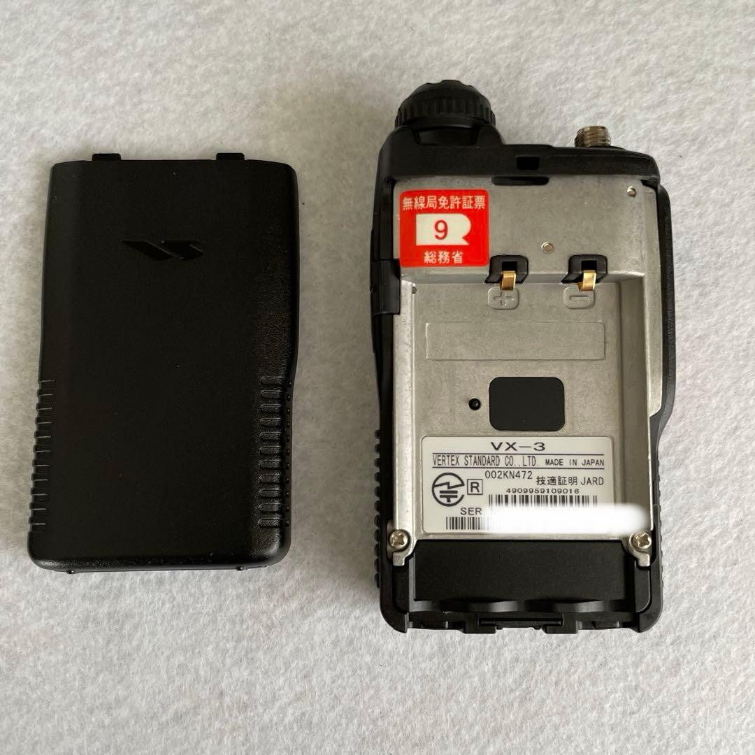 YAESU / STANDARD VX-3 トランシーバー 新品バッテリー付き