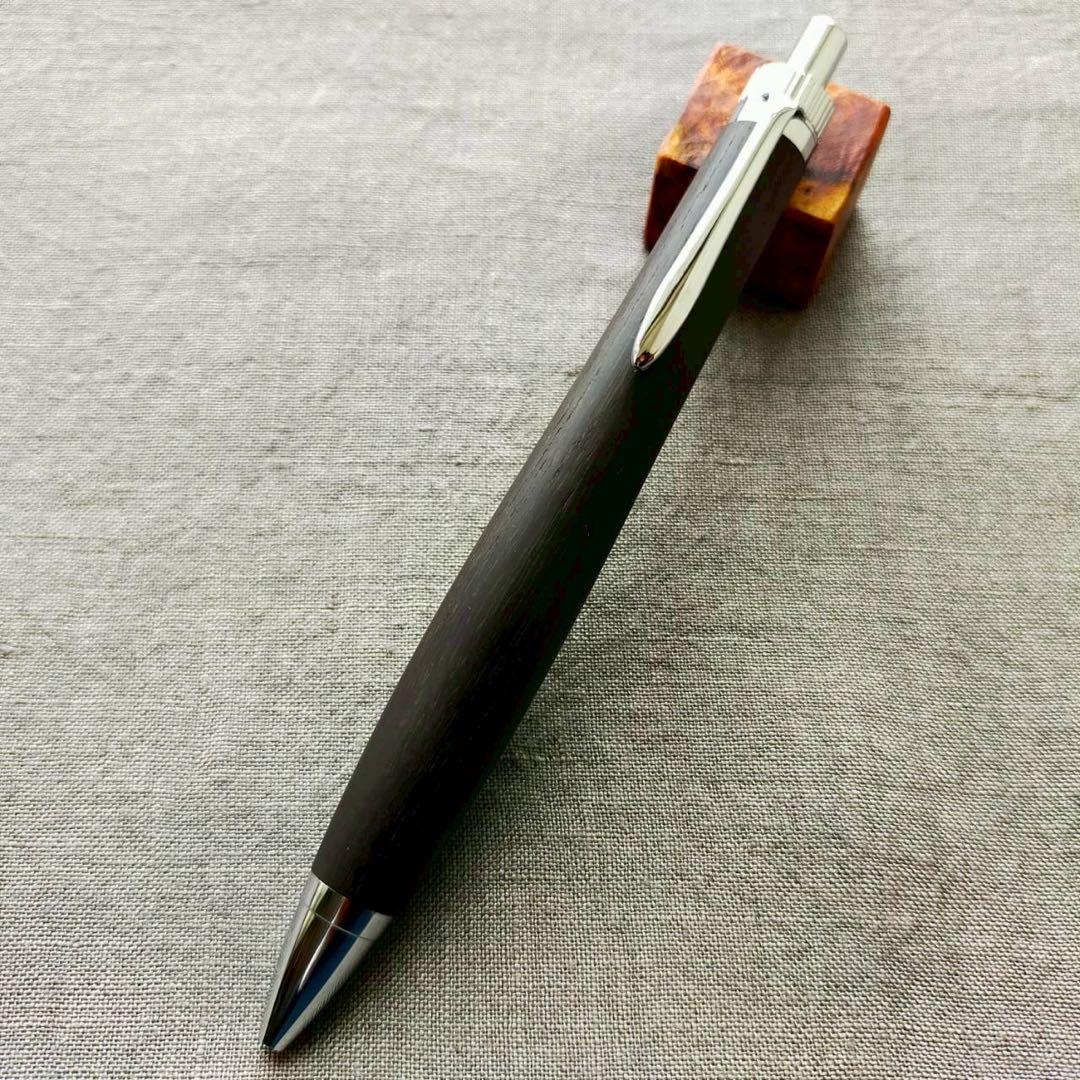 本紫檀　玉虫色　ハンドメイド　木軸ボールペン　G2　天然木　シルバー