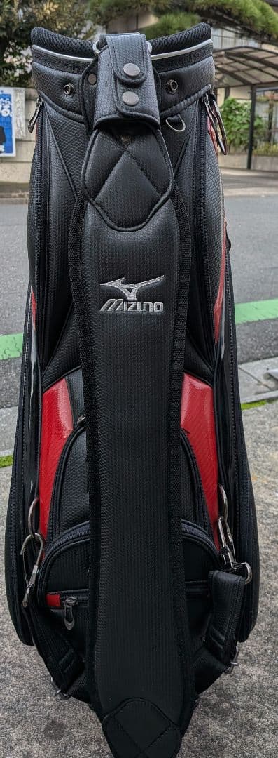 Mizuno MPクラフトゴルフキャディバッグ 黒/赤 中古