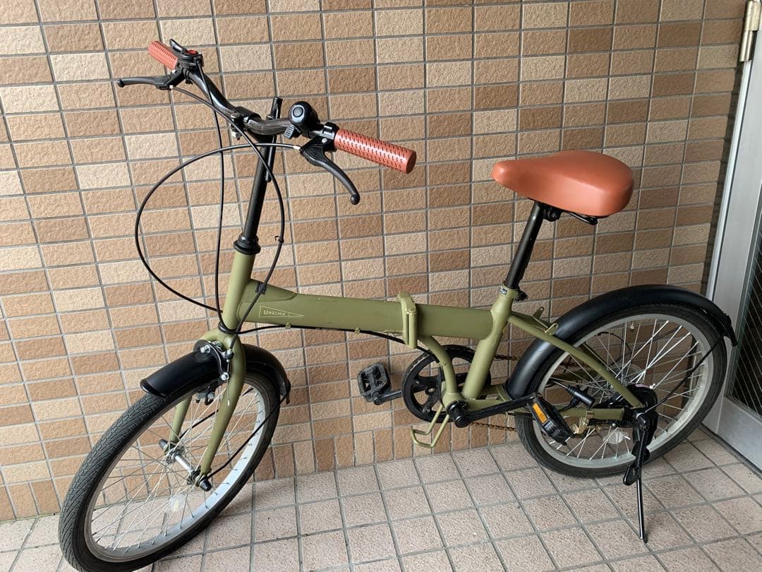 折りたたみ自転車 オリーブグリーン