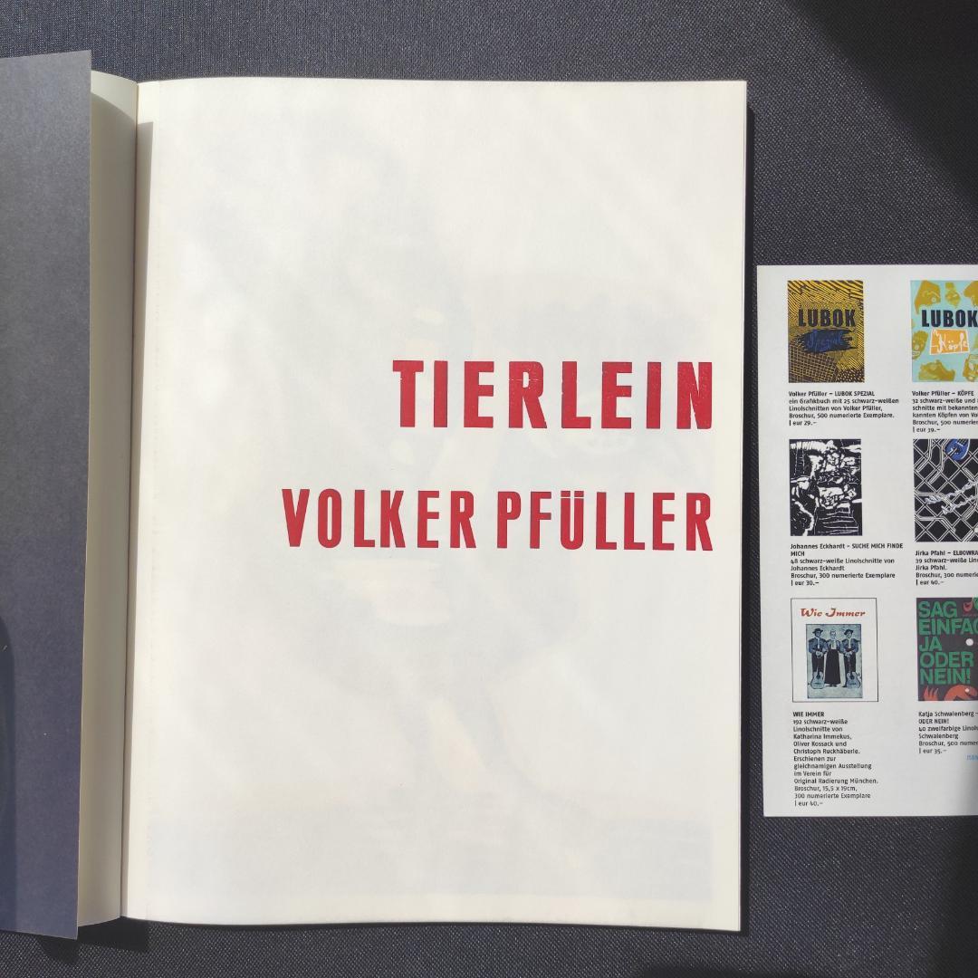 Volker Pfuller \"Tierlein \" リノカット 限定500部