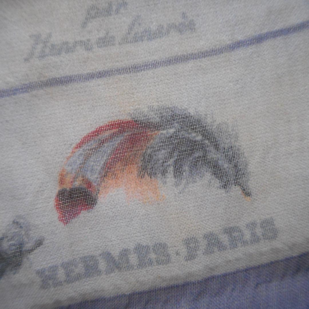 HERMES PLUMES プリュムス 羽根 スカーフ 40
