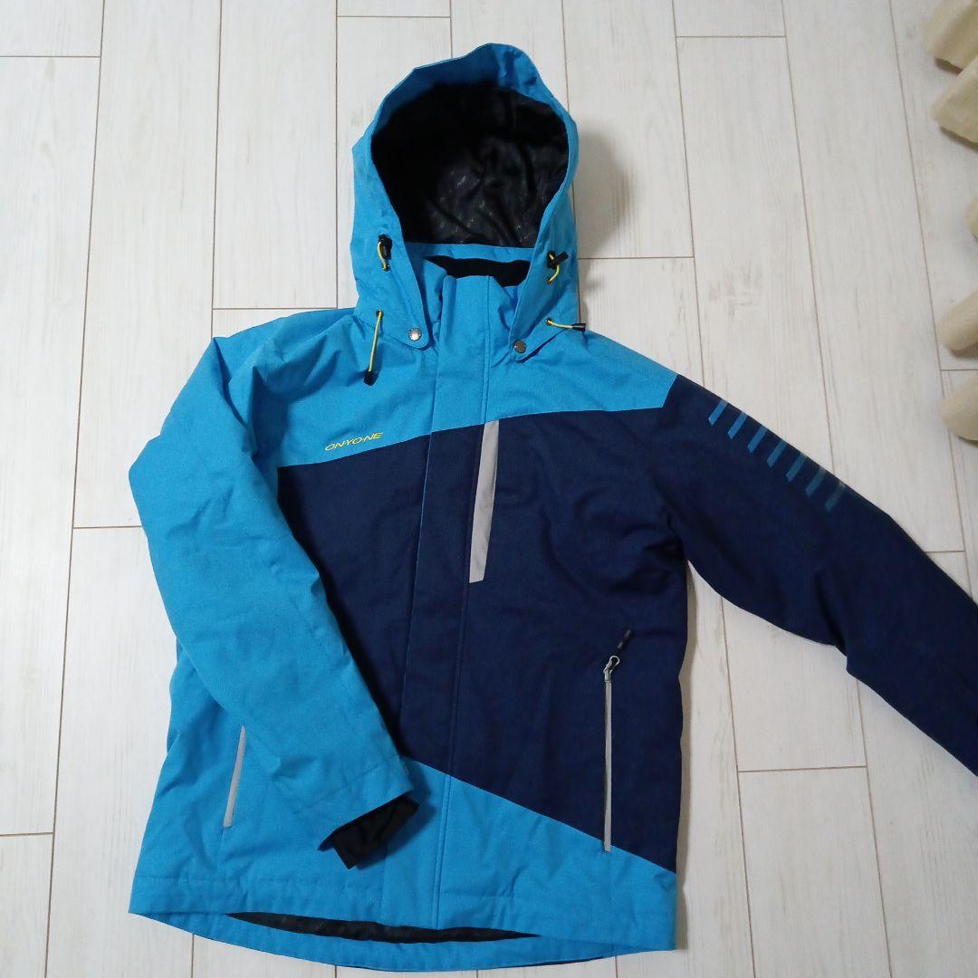 美品　ONYONE　オンヨネ　青/紺　防水スキーウェア上下セット　メンズ　М