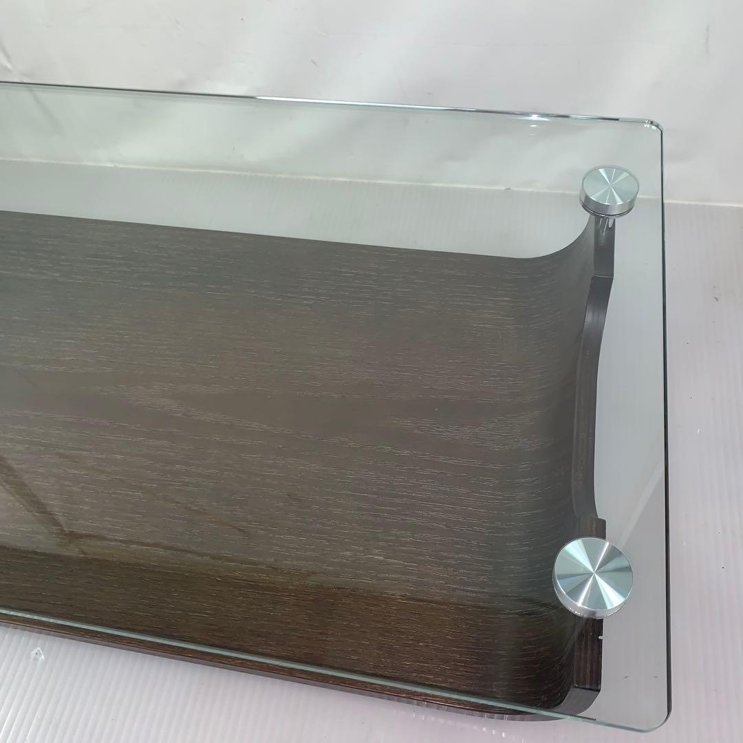 1s13. ニトリ センターテーブル ノルディック 強化ガラス ダークブラウン