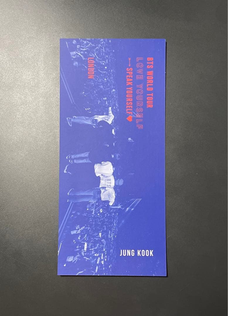 BTS SYSロンドン ブックマーク ジョングク