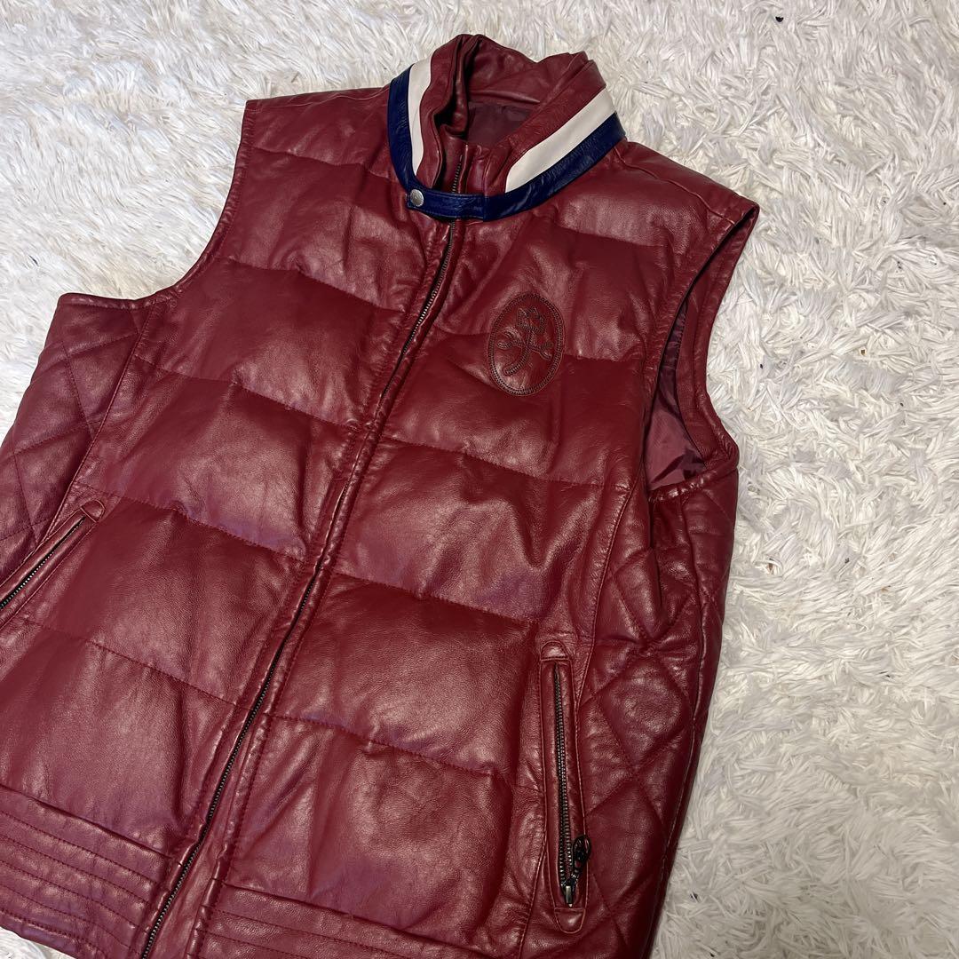 【貴重】CASTELBAJAC カステルバジャック ラムレザー ダウンベスト