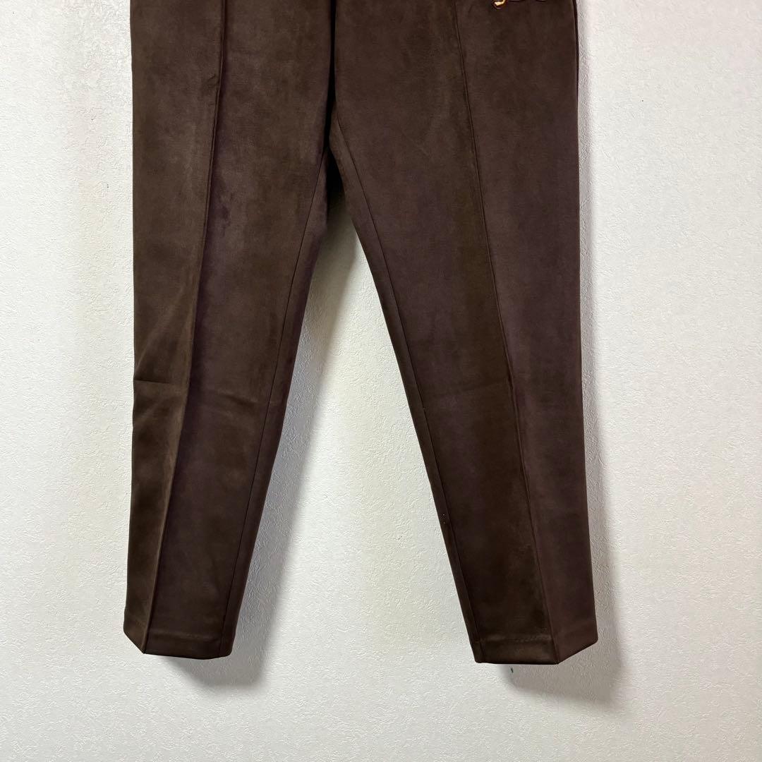 BELLMORE ベルモア　ゴルフ　ストレッチパンツ　スエード　ブラウン　L