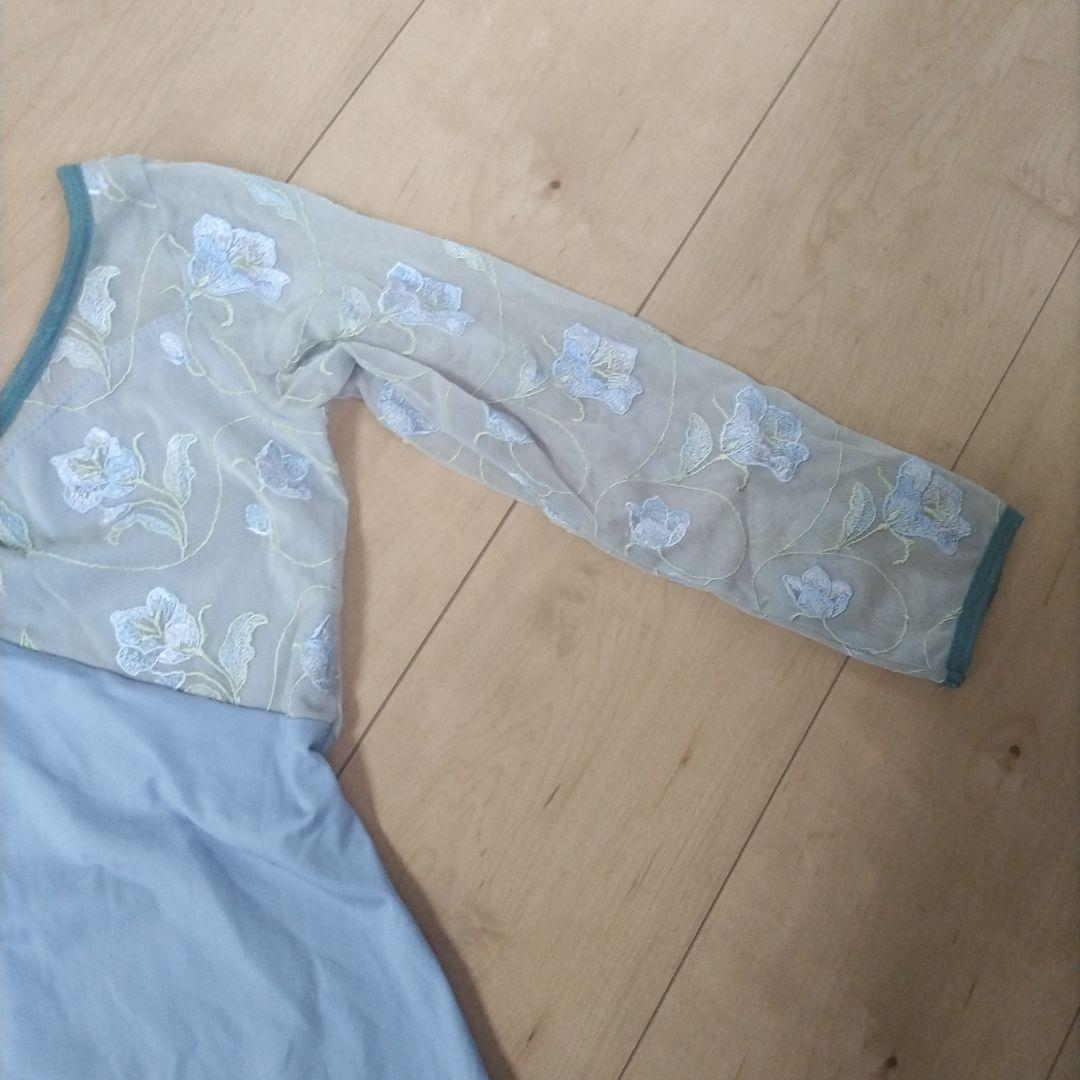 お買い得！CHERIE刺繍入り長袖バレエレオタード