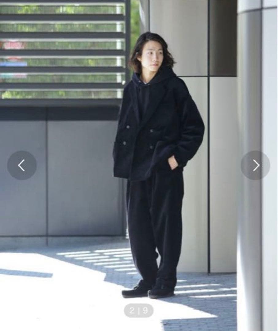 FREAK'S STORE ブラックコーデュロイ　セットアップ