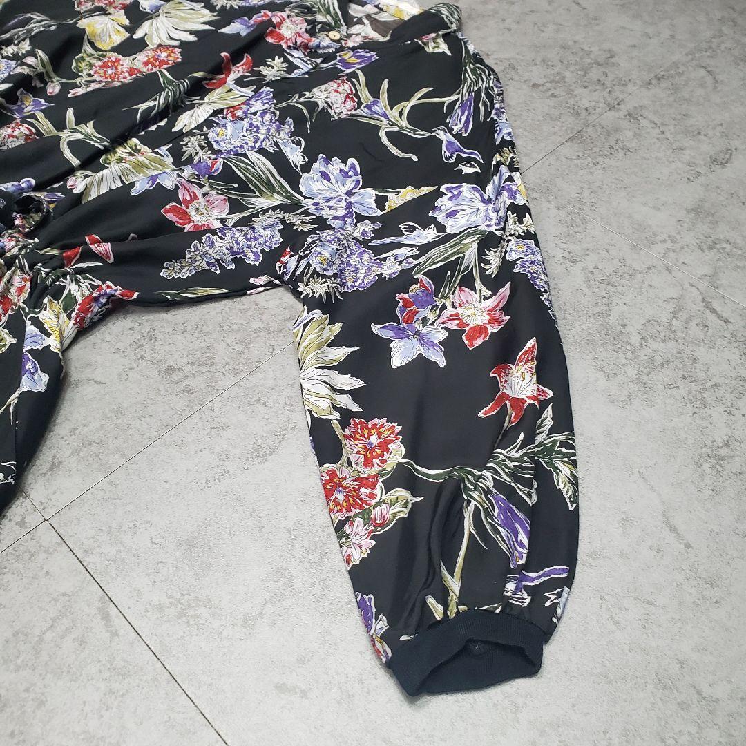 ケイハヤマ ワンピース 花柄ワンピース 総柄ワンピース 花柄 レトロ M L