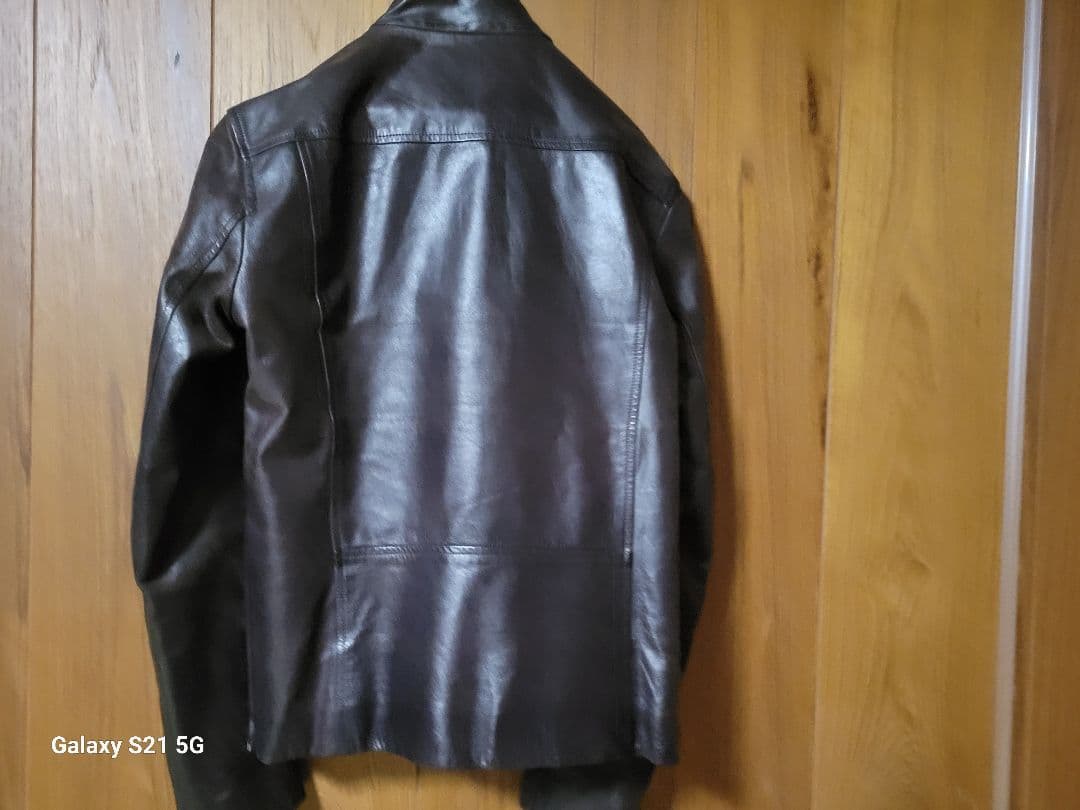Ｋ*い様 美品 馬革 シングルライダースジャケット ポールスミス M ダークブラ