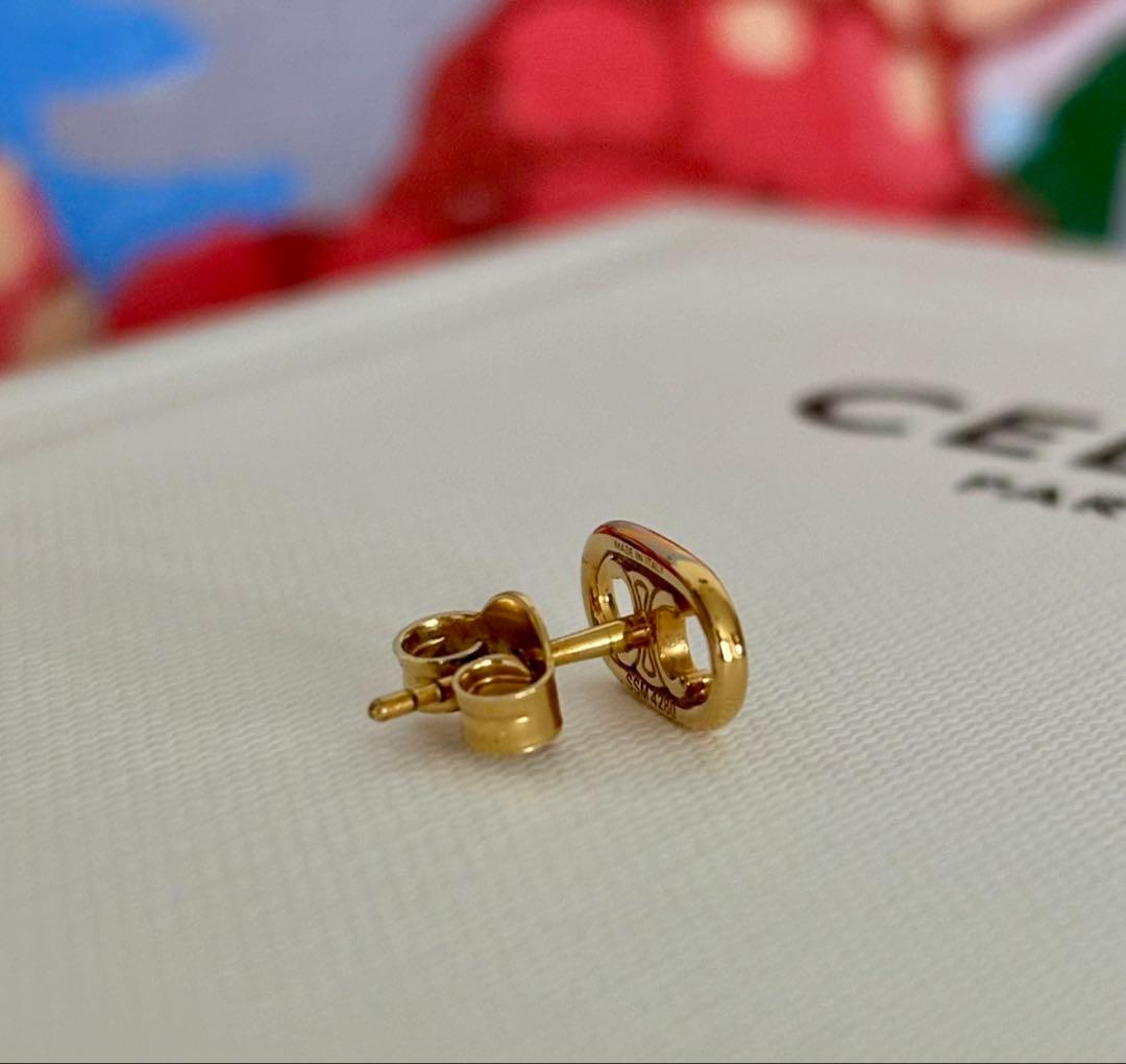 CELINE セリーヌ ゴールド ピアス 片耳