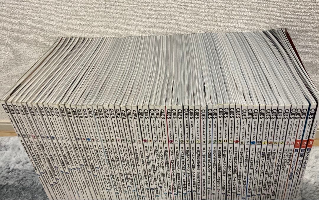 ビリヤード　雑誌　CUE’S 2013年3月〜2022年5月