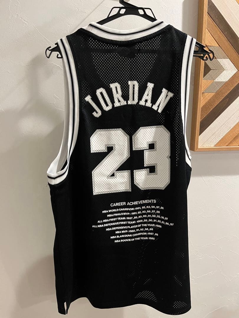JORDAN ジョーダン バスケシャツ M ブラック メッシュタンク NIKE