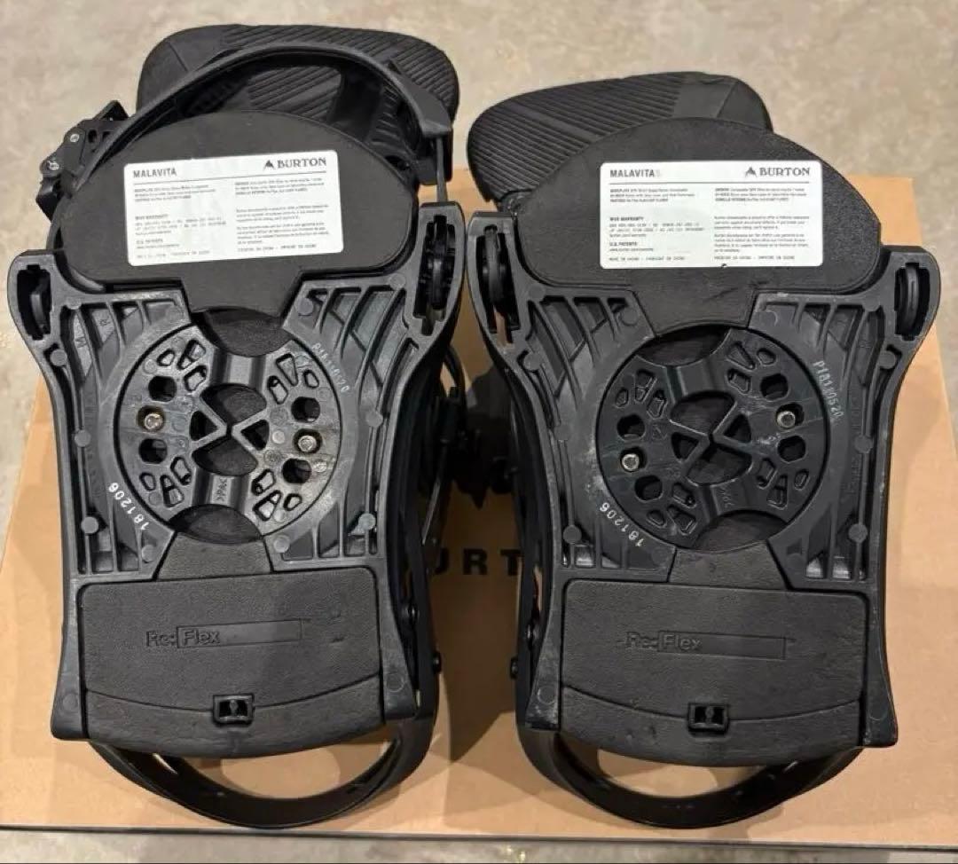 Burton マラビータ M リフレックス ブラック スノーボードビンディング