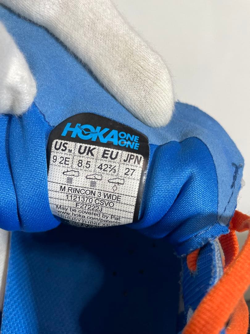 HOKA ホカリンコン 3 RINCON ブルー　オレンジ　サイズ27