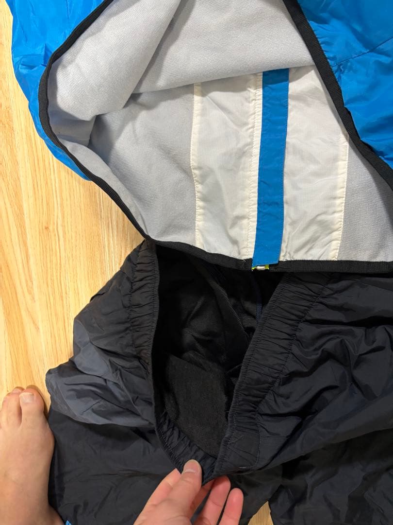Mizuno ウィンドブレーカー上下セット XL 青/黒
