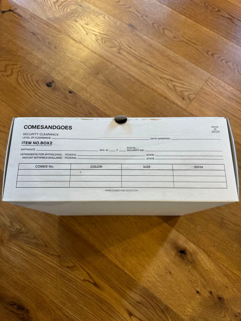 COMESANDGOES 黒 ハット