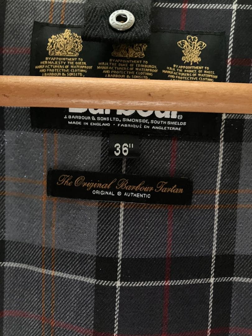 美品　Barbour ブラックジャケット 36 ビューフォート　ビデイル