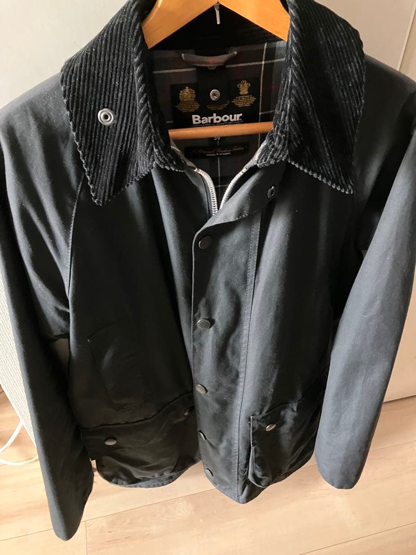 美品　Barbour ブラックジャケット 36 ビューフォート　ビデイル