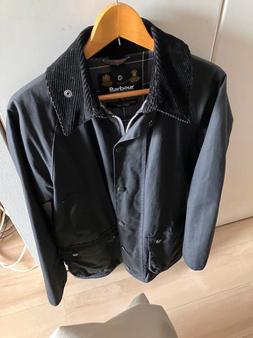 美品　Barbour ブラックジャケット 36 ビューフォート　ビデイル