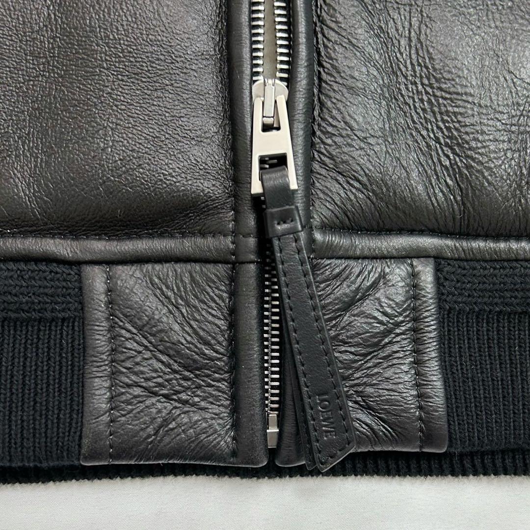 極美品 48サイズ LOEWE ロエベ シアリングフーディ ムートンジャケット