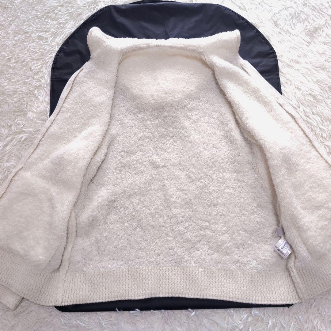 【現行品】レリアンプラスハウス ニットパーカー　13+　XL アイボリー　ウール