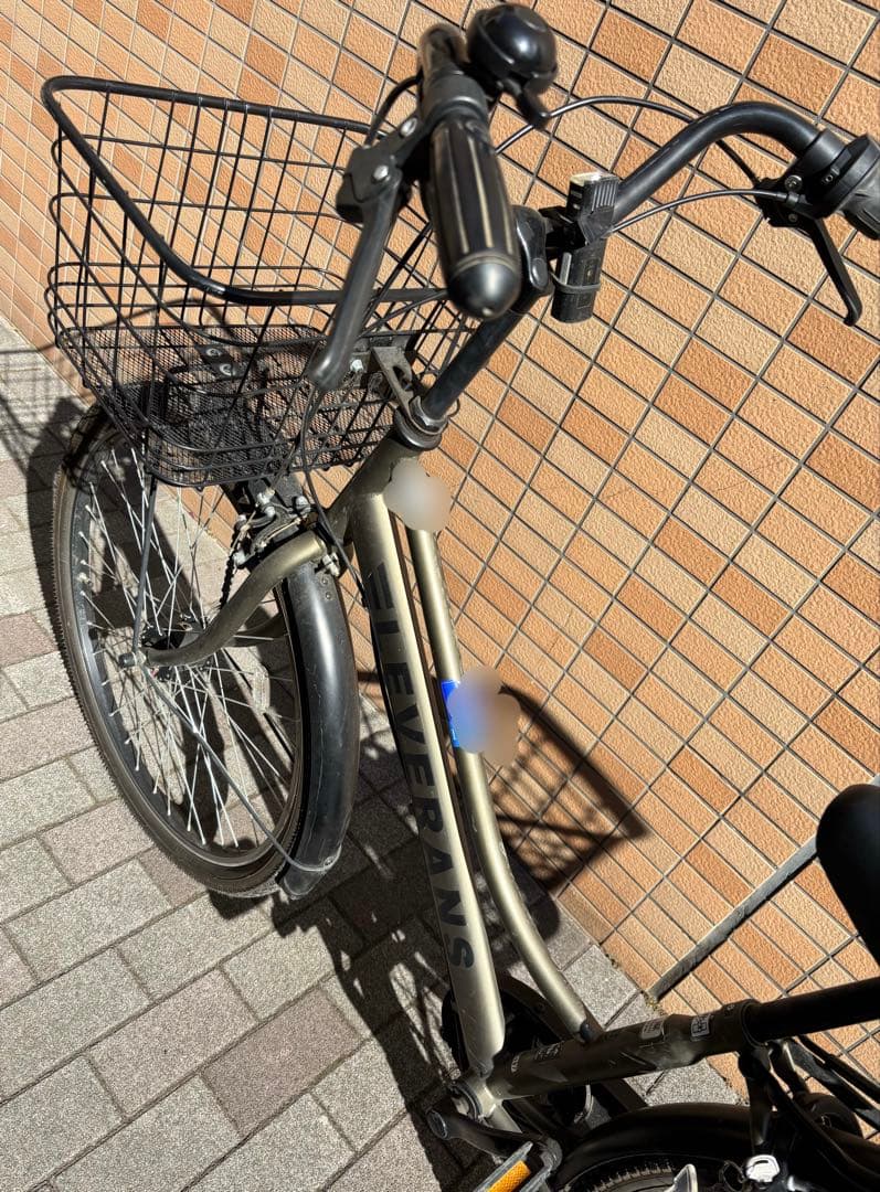 シティサイクル 26インチ　乗車1年未満オートライト