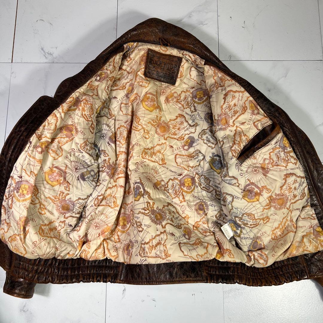 90’s ROCKY'TOP A-2型 レザージャケット 革ジャン 羊革