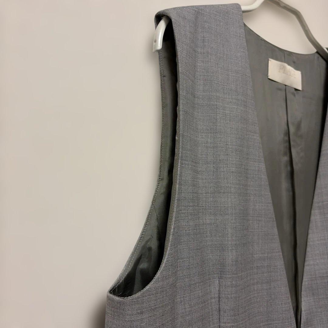 美品 24SS PLAGE プラージュ WO SE ベスト ジレ グレー