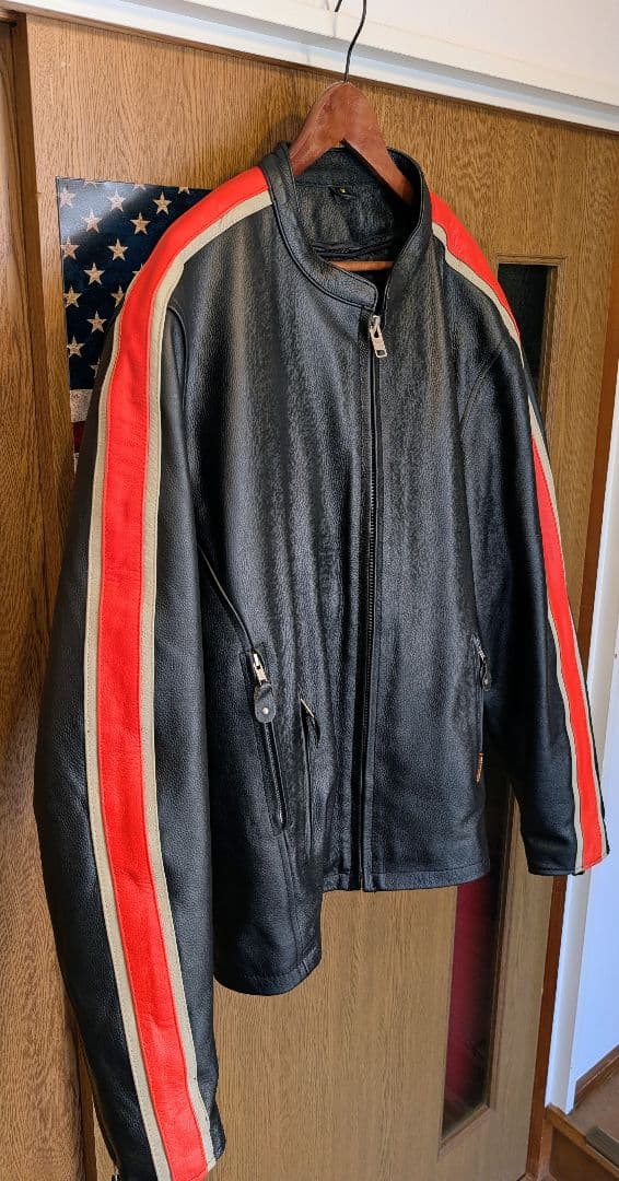 売り切り！ ☆美品☆ HOT LEATHERS レザージャケット 大きいサイズ