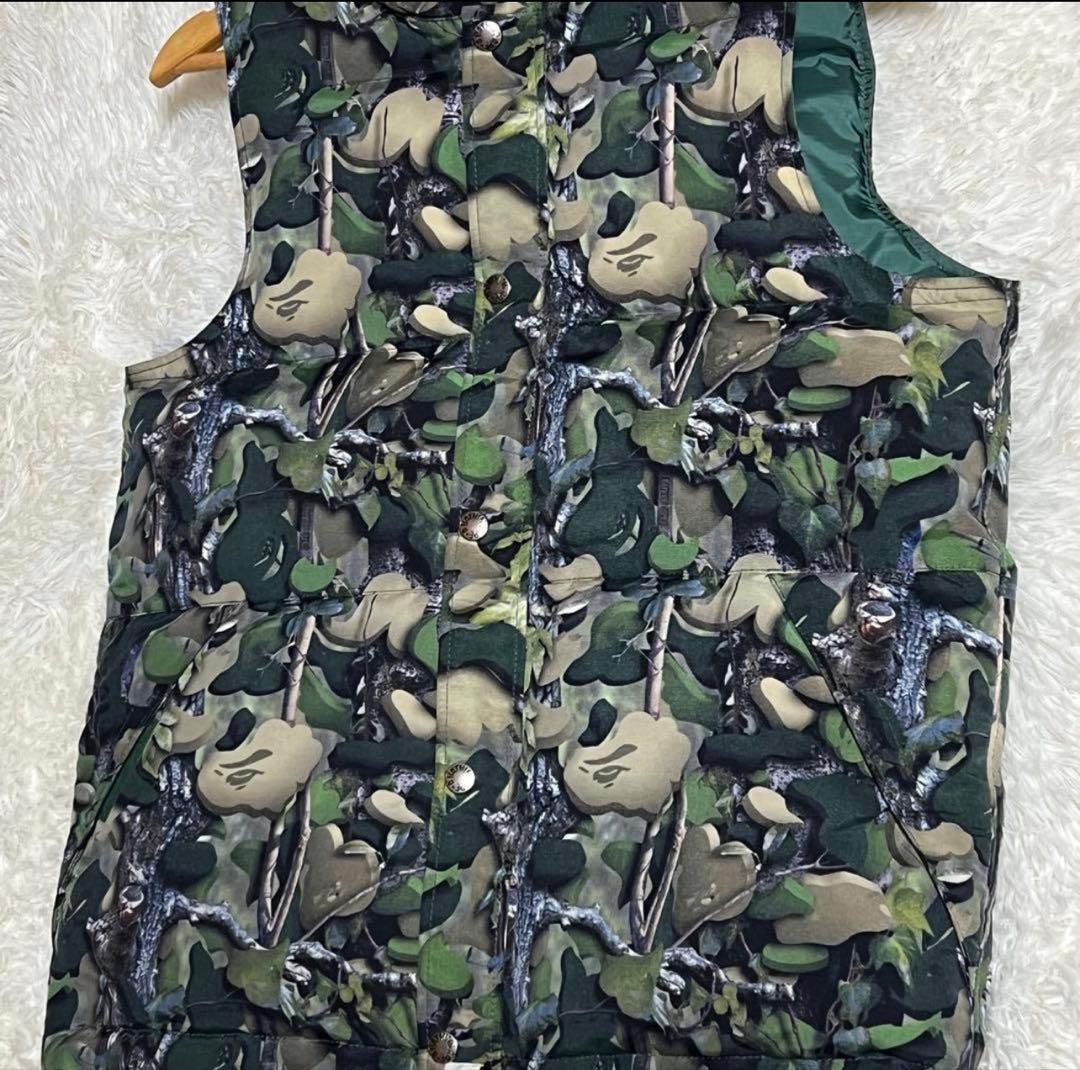 【美品】ダウンベスト リアルツリーカモ　サルカモ A BATHING APE