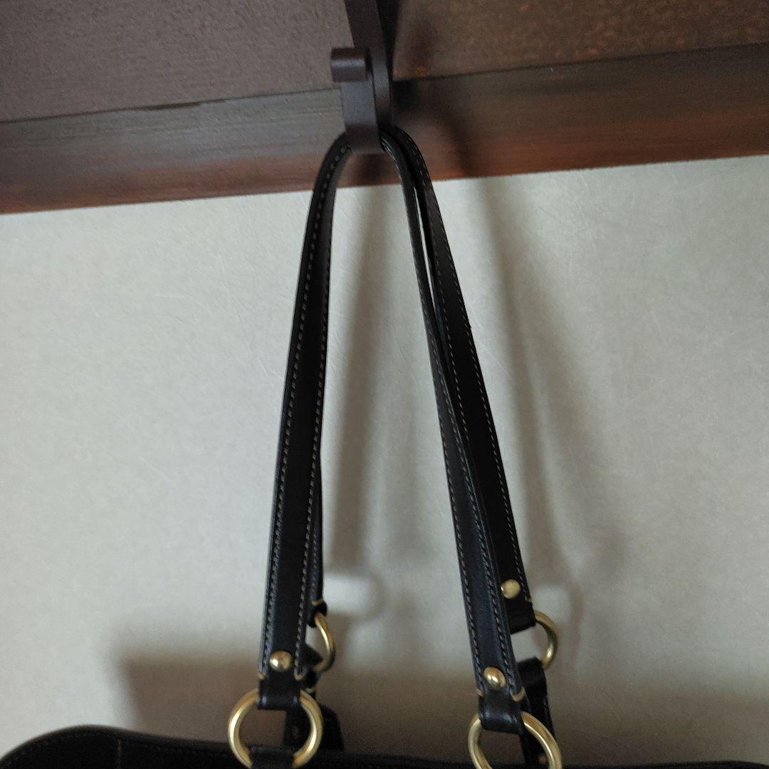 ◆美品　COACH　黒　レザーハンドバッグ◆