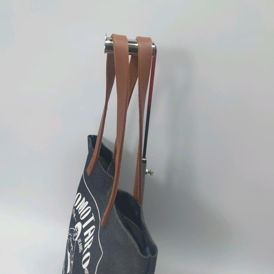 桃太郎ジーンズ　トートバッグ　デニム　牛革