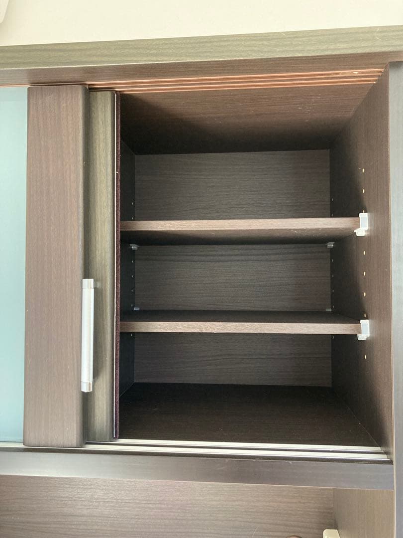 【値下げ/送料無料】ニトリ 食器棚 ダークブラウン