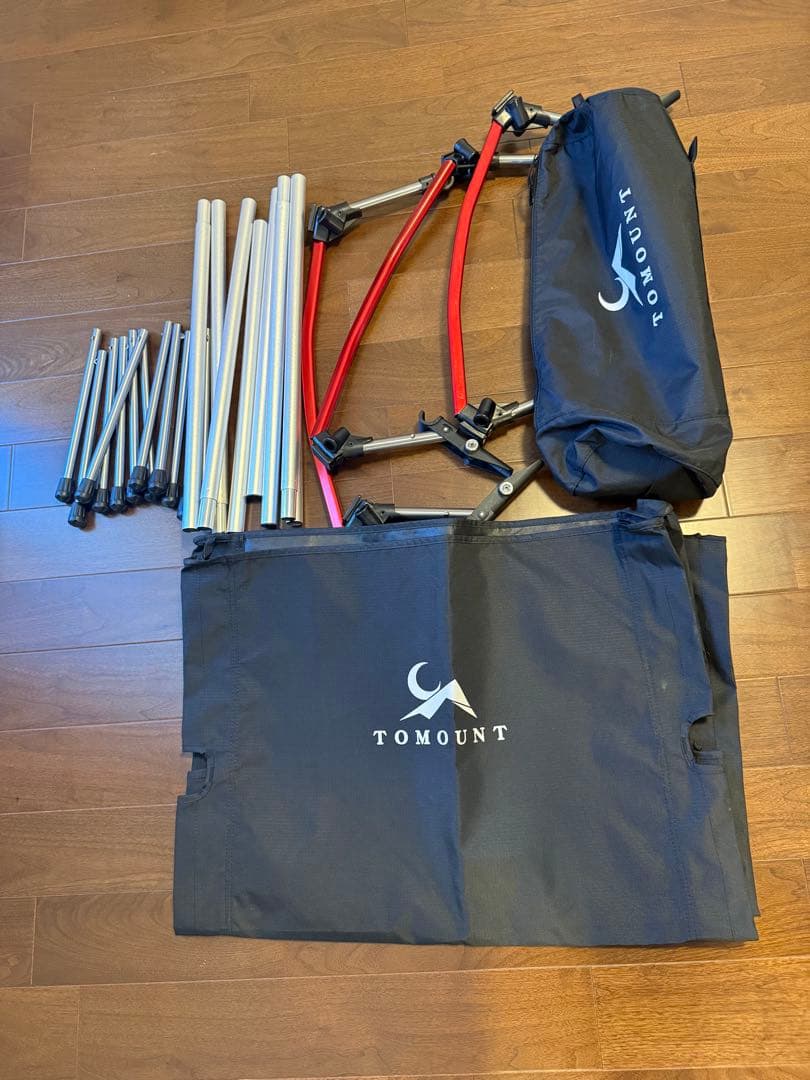 最終値下げTOMOUNT コット アウトドアベッド 2WAYS